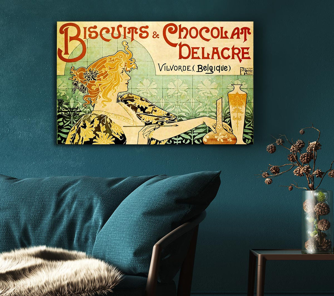  A Canvas Print of Biscuits And Chocolat Delacre Canvas Art
