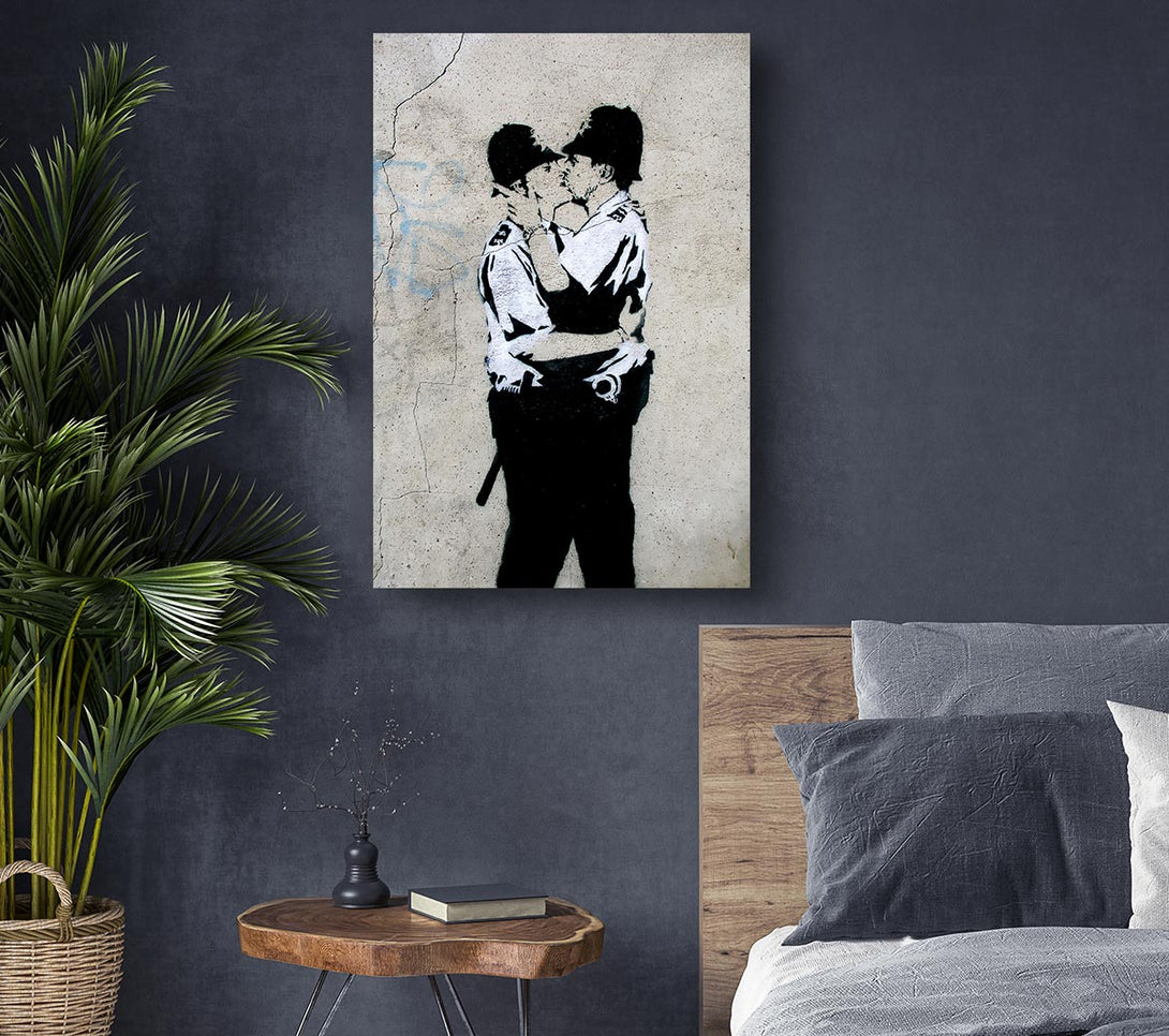  A Canvas Print of Banksy Bent Coppers Original Canvas Print