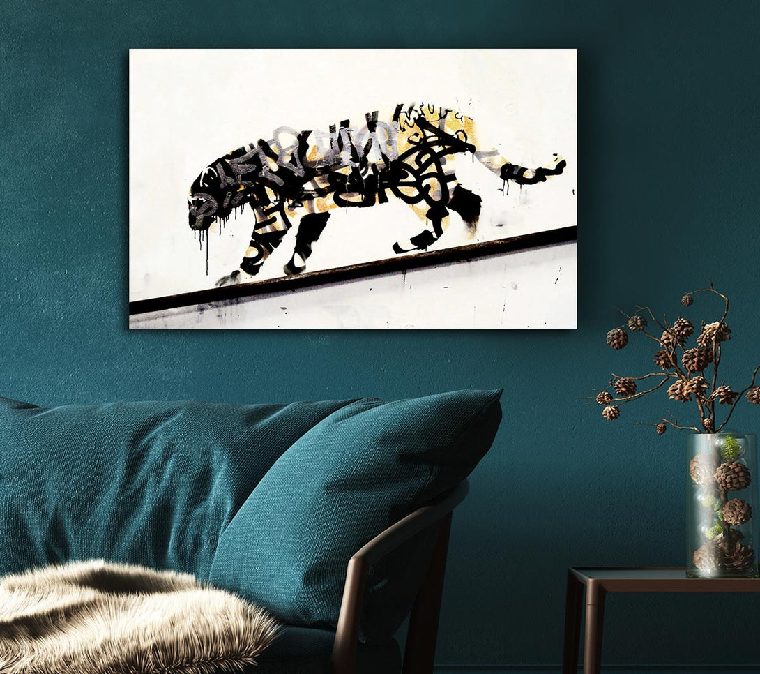  A Canvas Print of Banksy Tiger Canvas Print