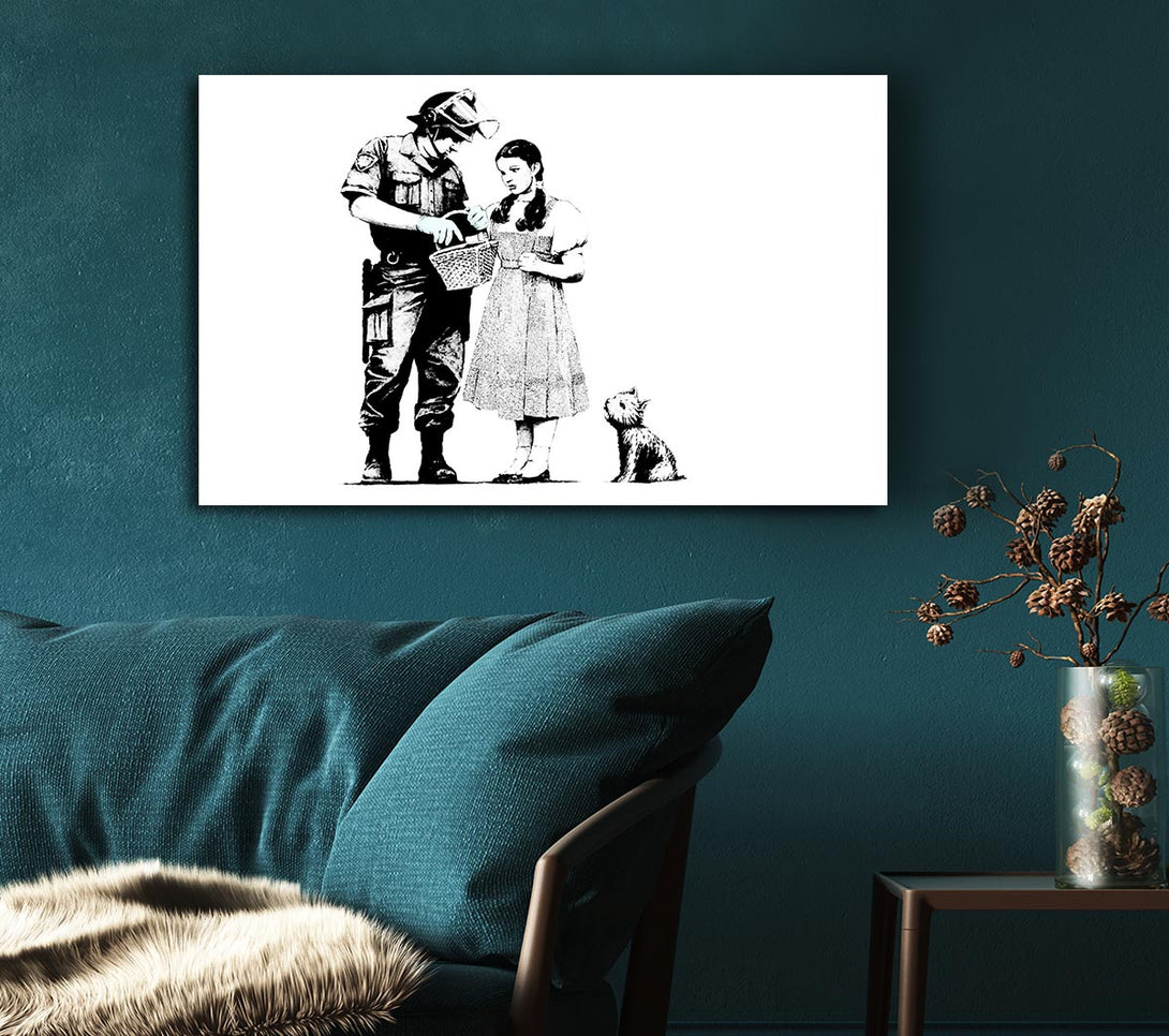  A Canvas Print of Banksy Wizard Of Oz Dorothy Lost Canvas Print