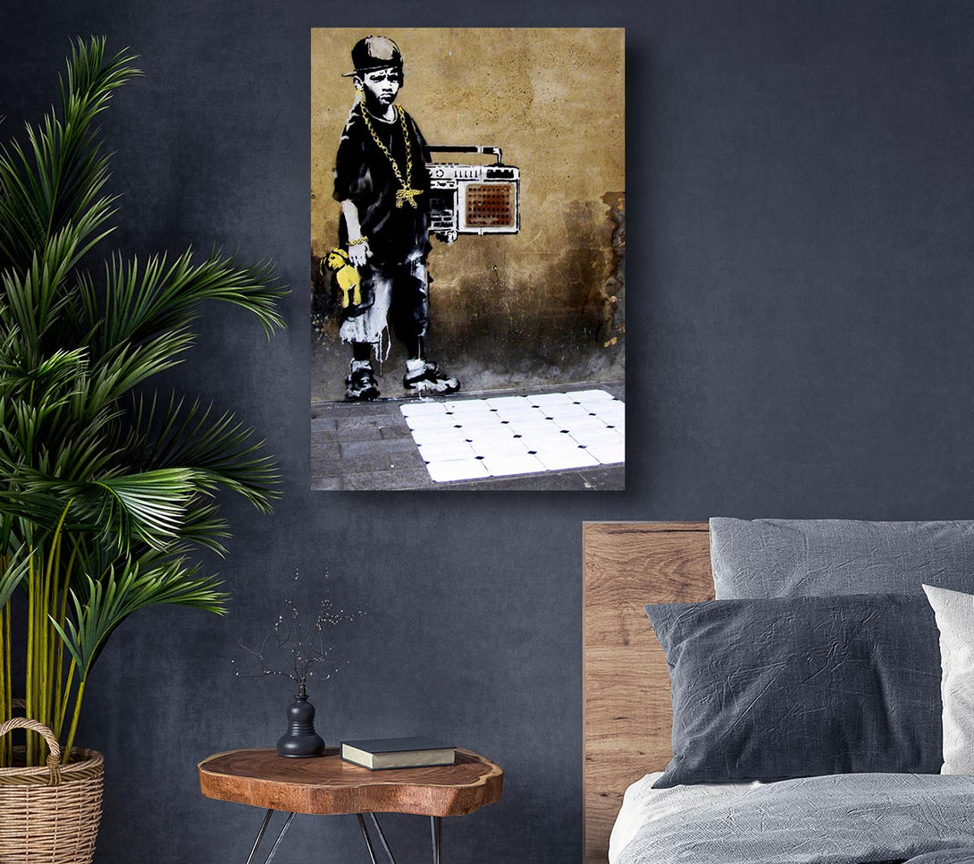  A Canvas Print of Banksy Societys Kids Canvas Print