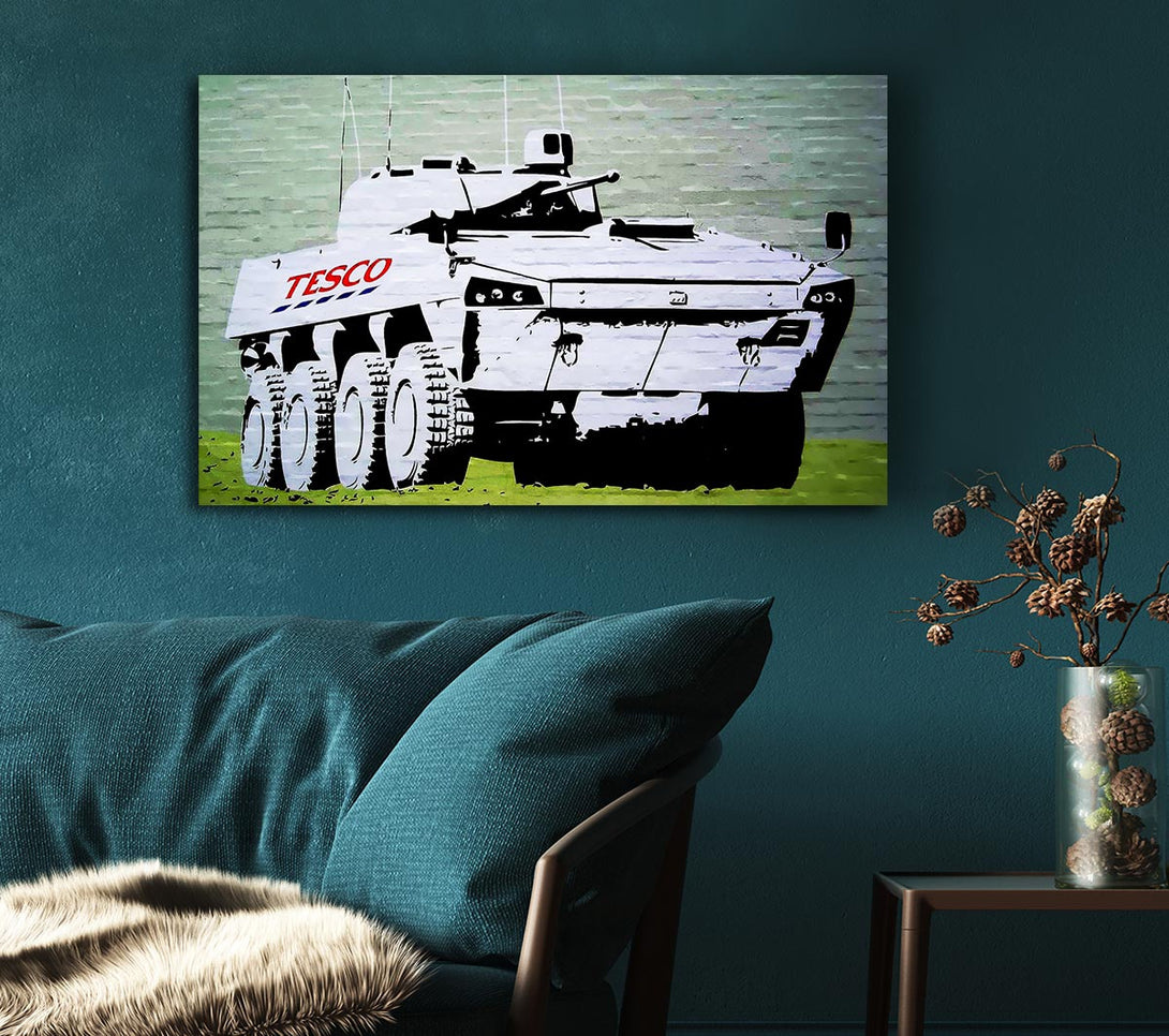 A Canvas Print of Banksy Tesco Army Canvas Wall Art