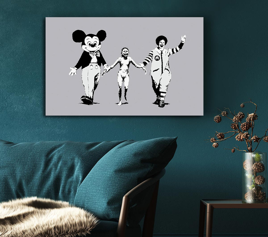  A Canvas Print of Banksy Third World Love Canvas Art