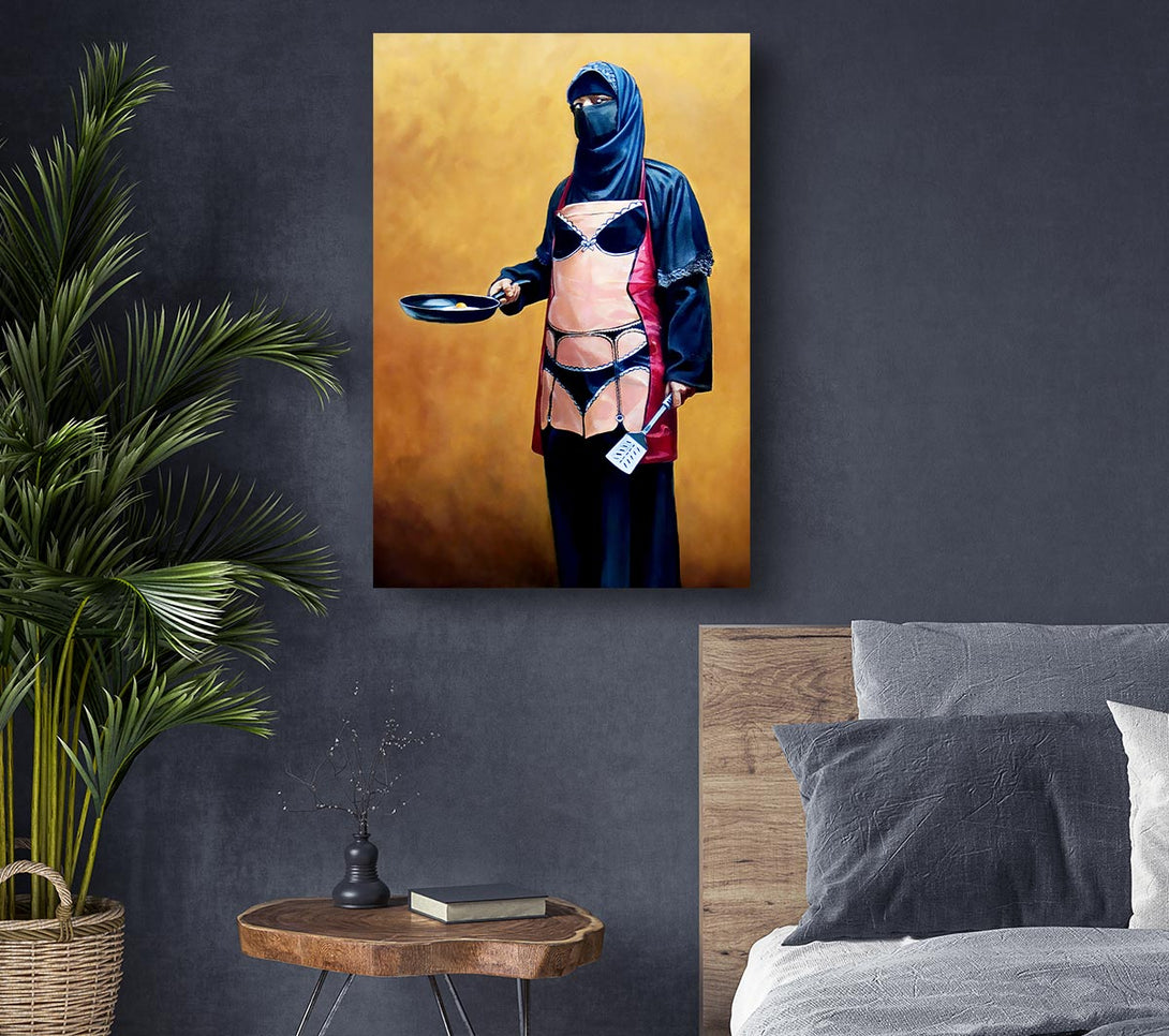  A Canvas Print of Banksy Would You Like Eggs Canvas Art
