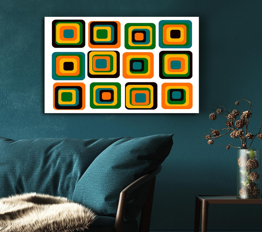  A Canvas Print of Blocks Of Colour Canvas Wall Art