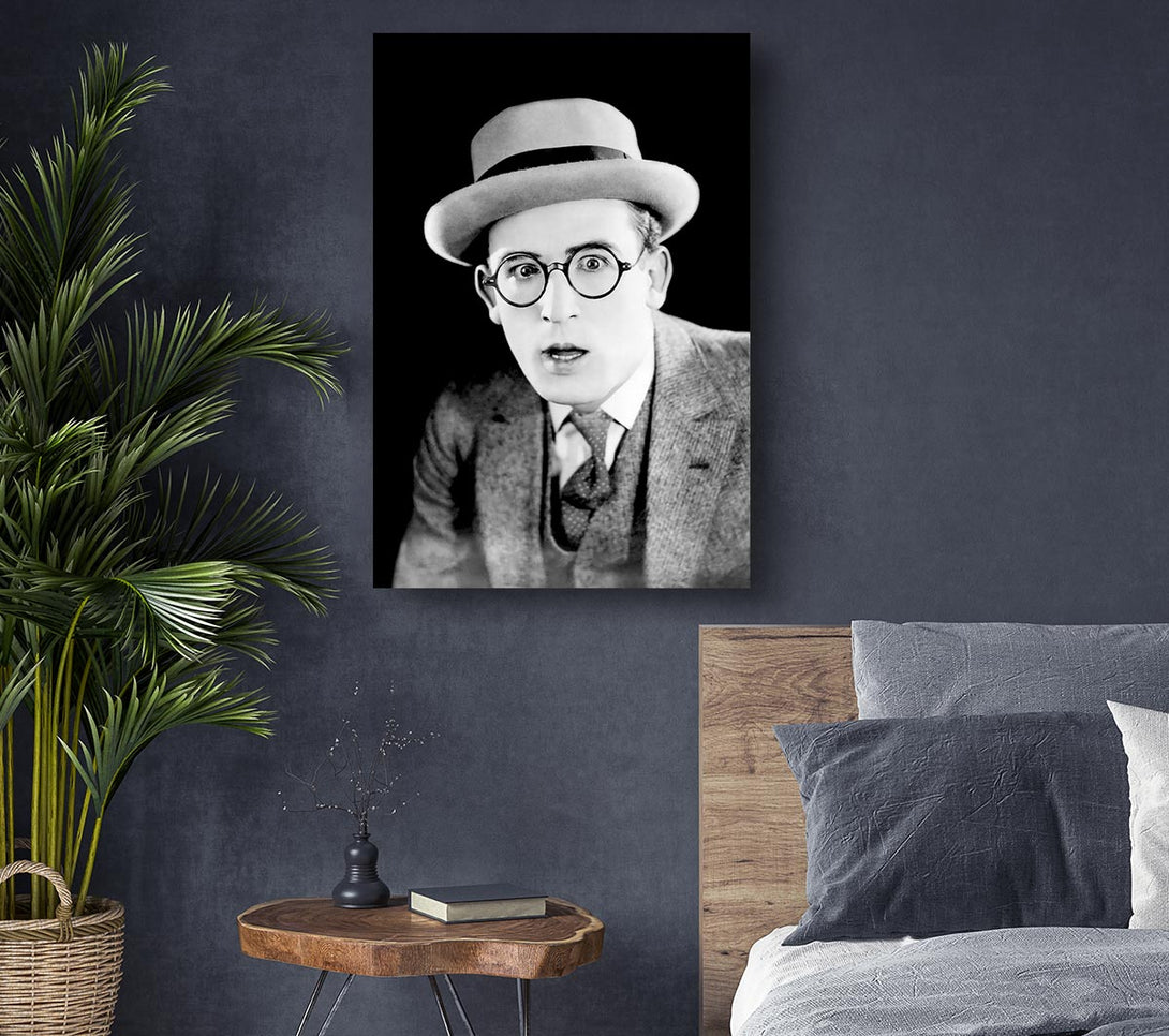  A Canvas Print of Harold Lloyd Portrait Canvas Print