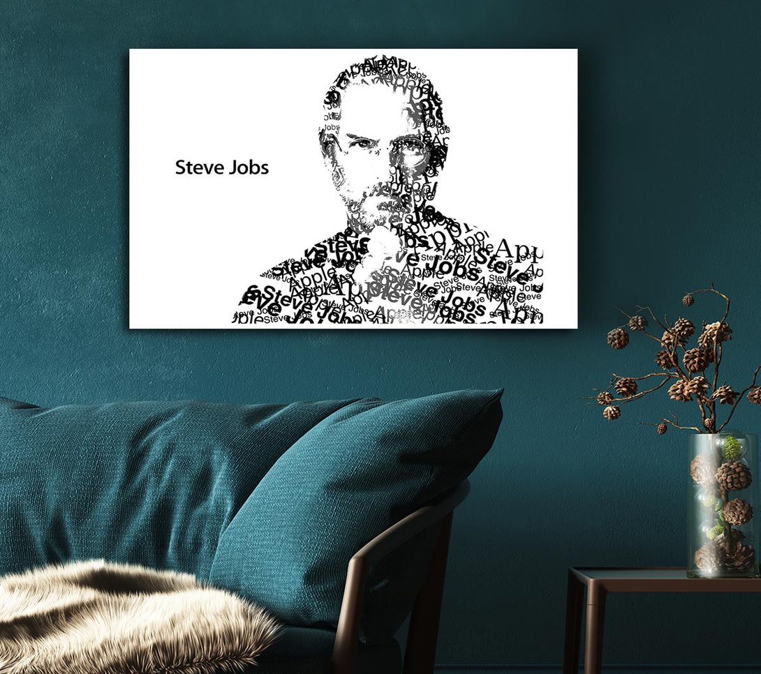  A Canvas Print of Apple Steve Jobs Canvas Wall Art