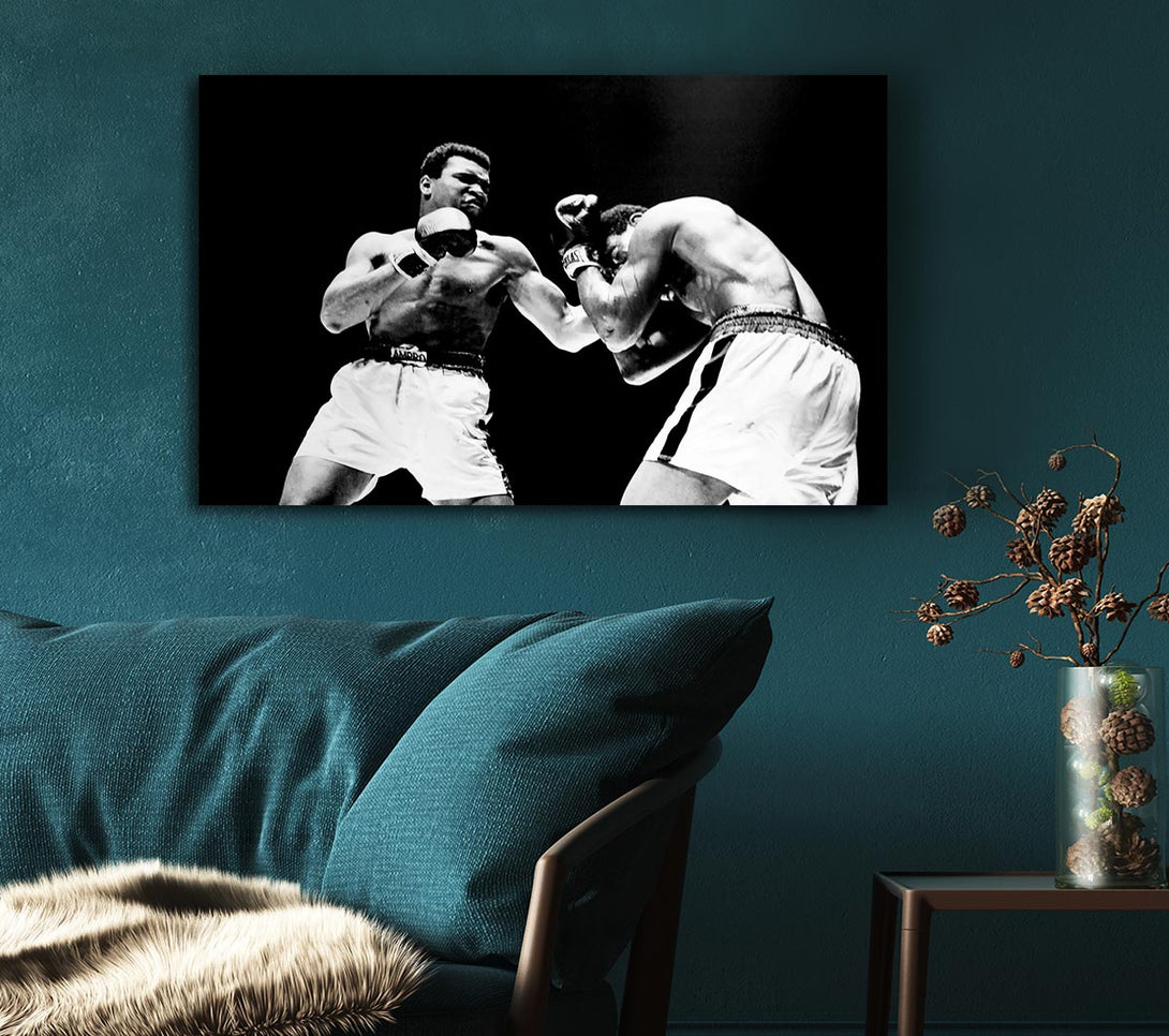  A Canvas Print of Muhammad Ali Fist Of Power Canvas Print