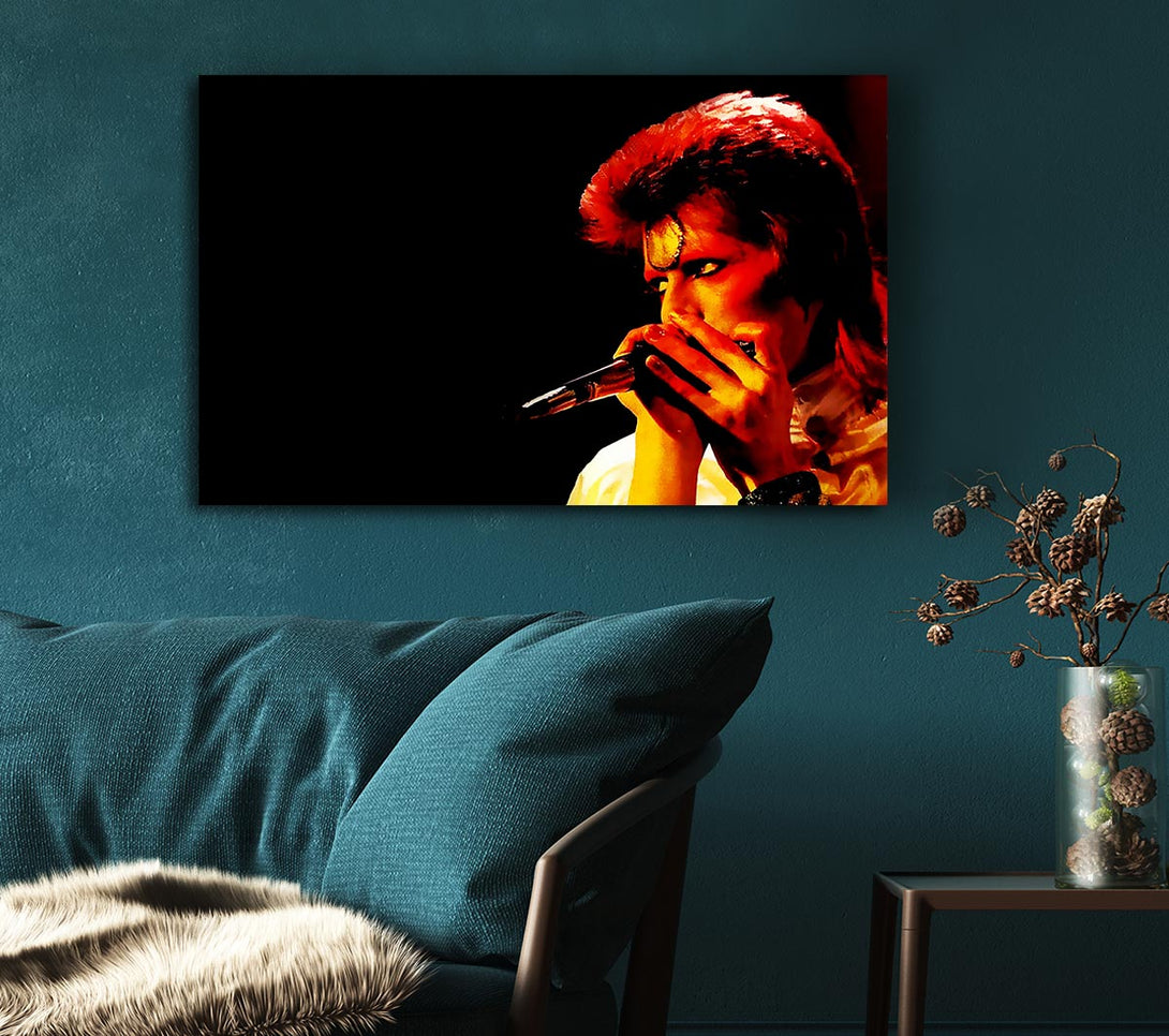  A Canvas Print of David Bowie Ziggy Pop Canvas Wall Art