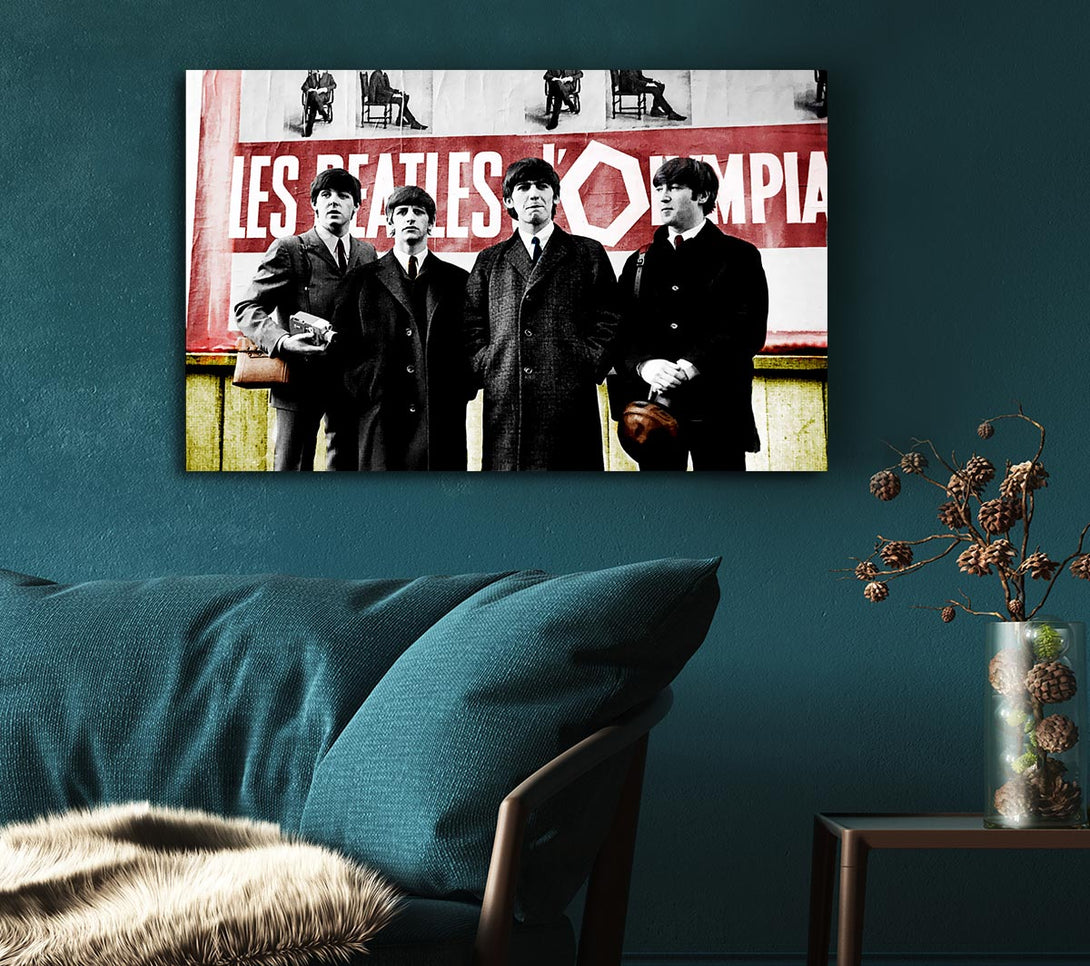  A Canvas Print of The Beatles In Liverpool Canvas Wall Art