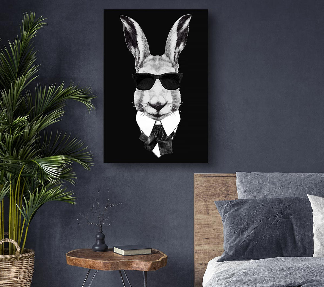  A Canvas Print of Mafia Rabbit Canvas Art