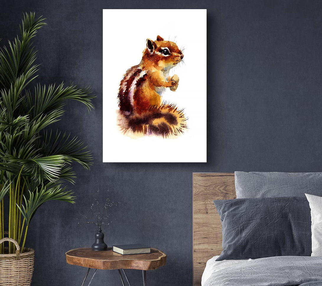 A Canvas Print of Squirrel Nuts Canvas Wall Art
