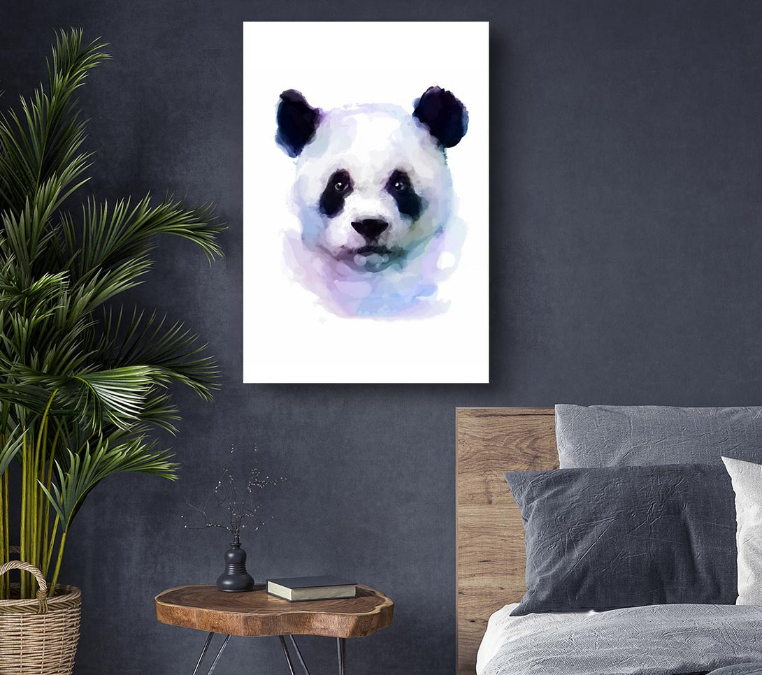  A Canvas Print of Panda Face Canvas Wall Art