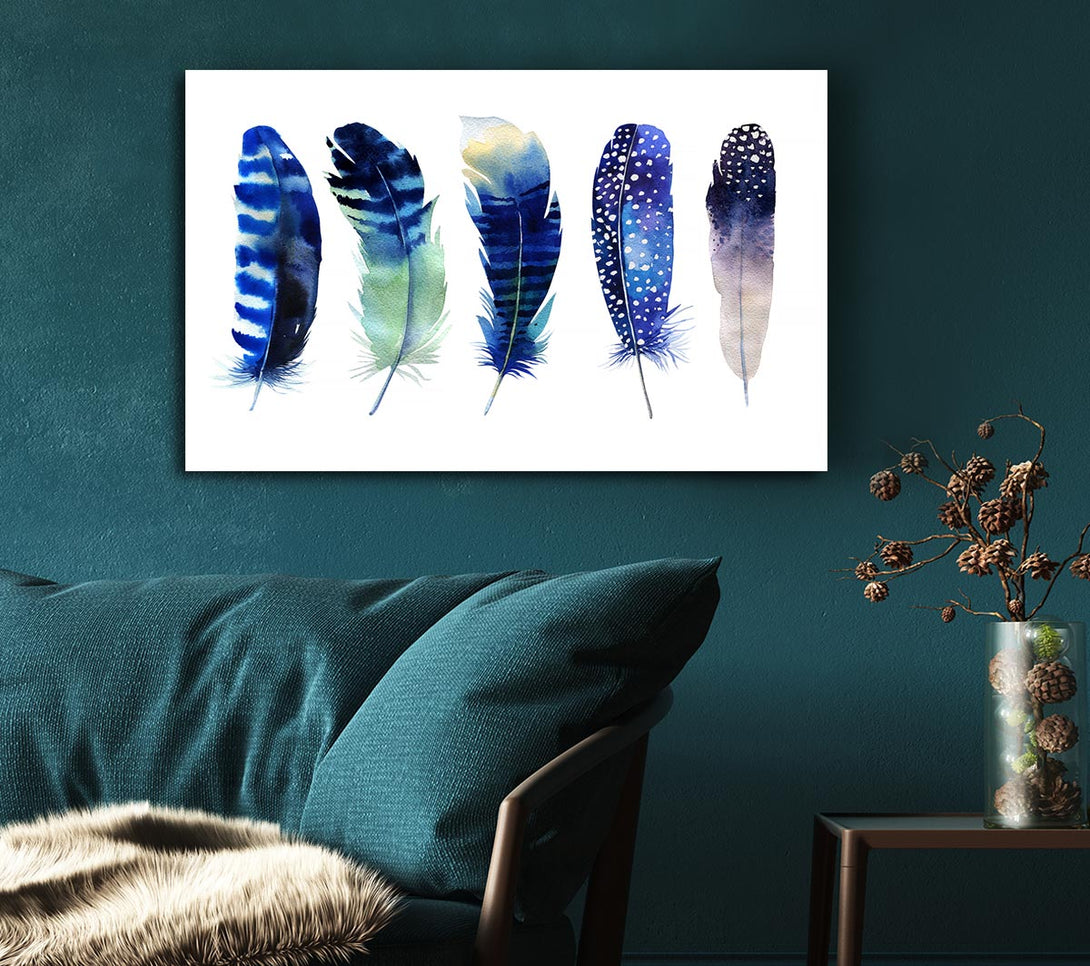  A Canvas Print of Night Feathers Canvas Print