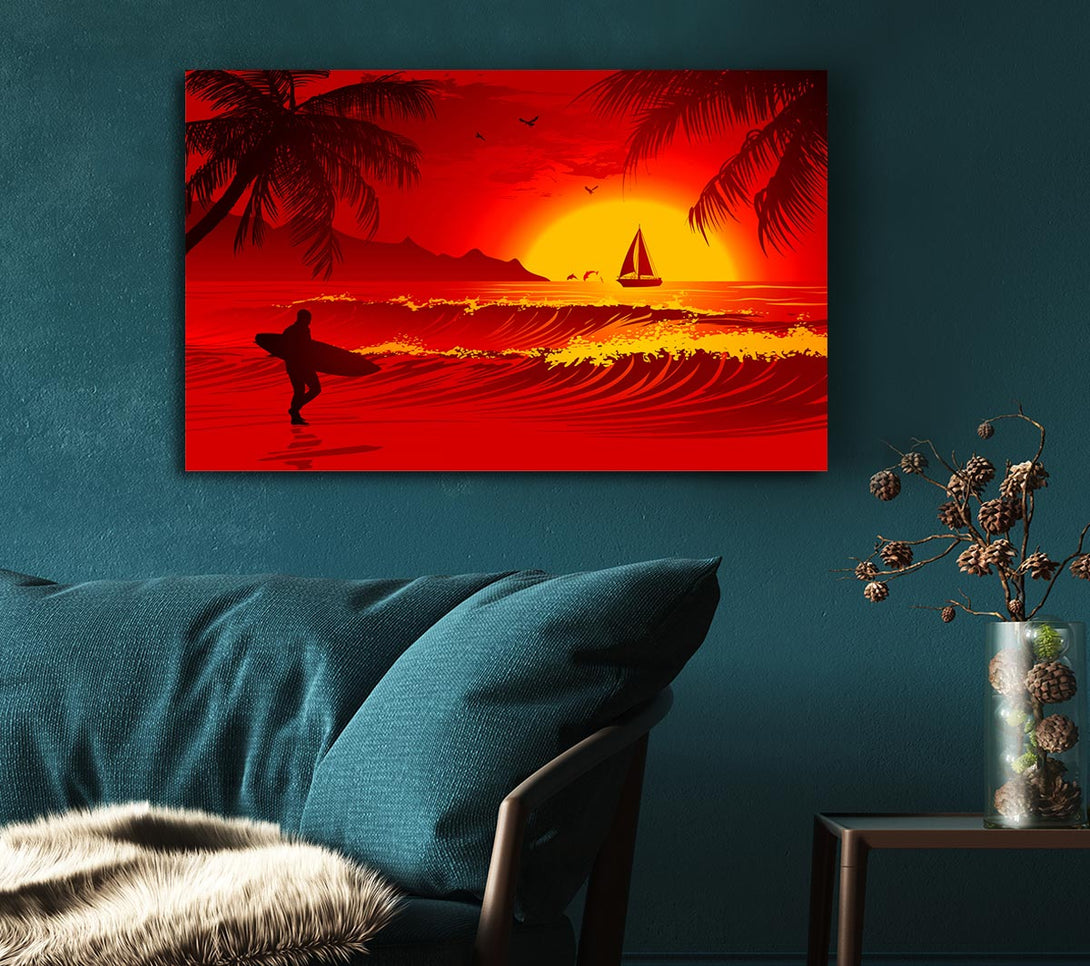  A Canvas Print of Surfers Dream Canvas Art