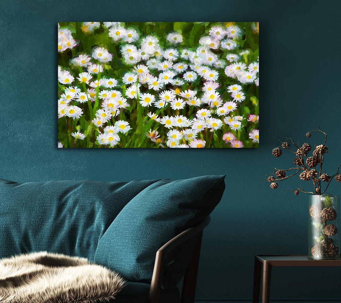  A Canvas Print of White Daisy Heaven Canvas Print