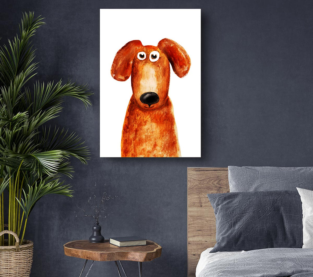  A Canvas Print of Dog Love 1 Canvas Wall Art