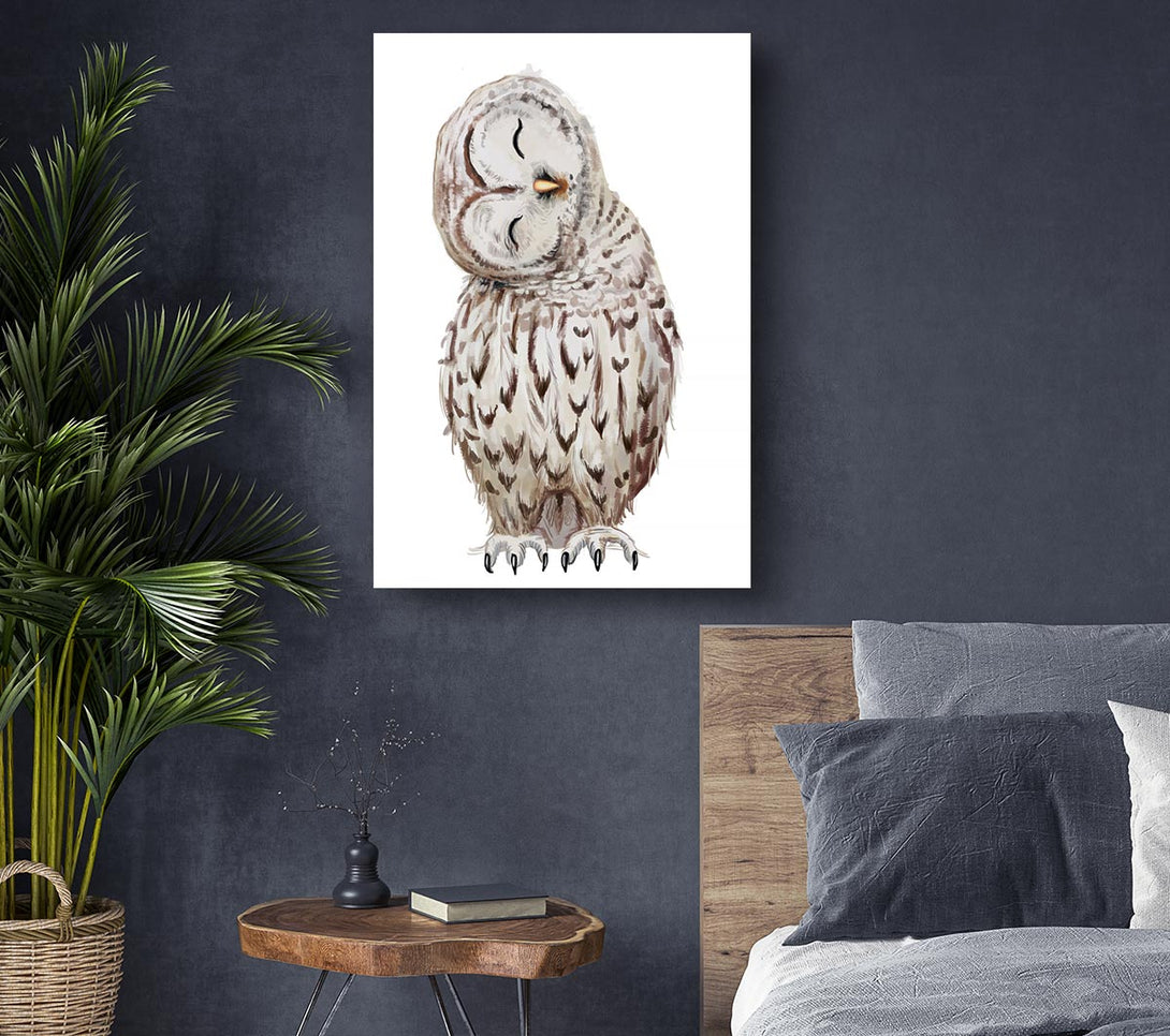  A Canvas Print of Owl Feathers Canvas Print