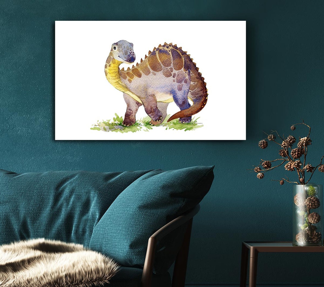  A Canvas Print of Smiling Dino Canvas Wall Art