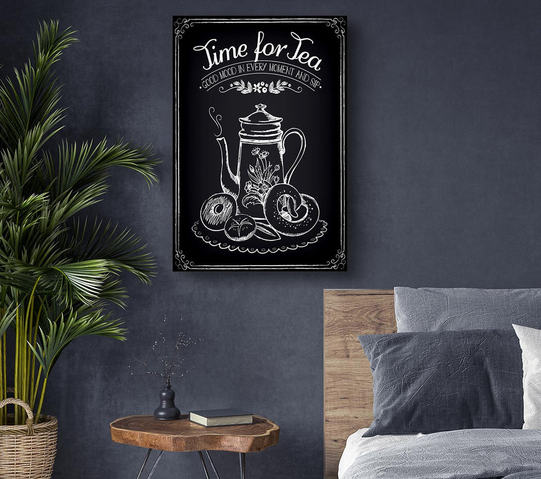  A Canvas Print of Time For Tea 1 Canvas Wall Art