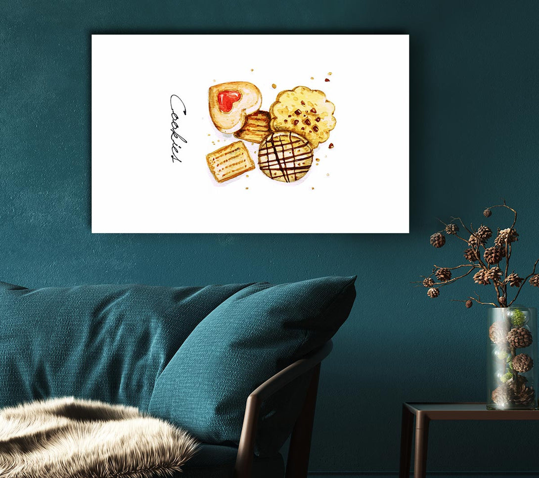  A Canvas Print of Biscuit Cookie Delight Canvas Wall Art