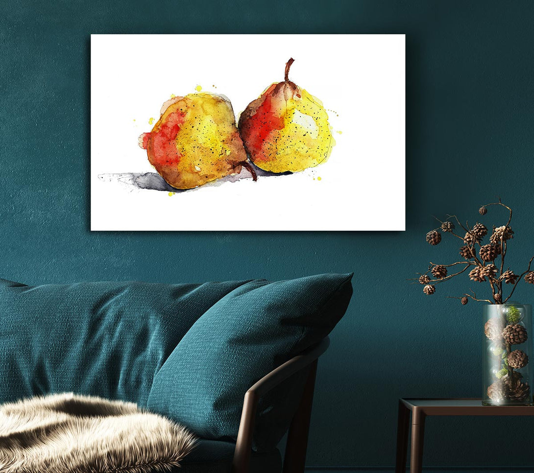  A Canvas Print of Pear Duo 2 Canvas Wall Art