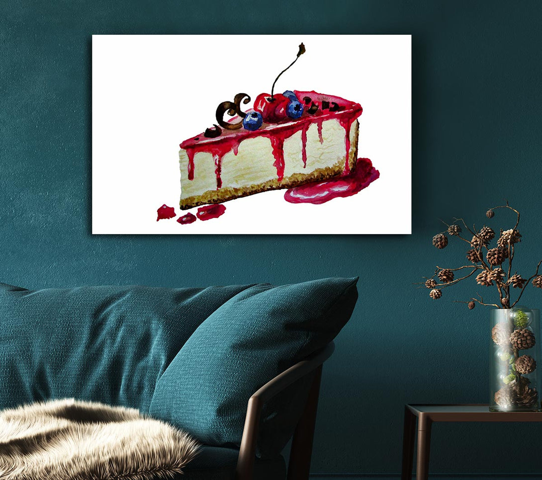  A Canvas Print of Cheesecake Delight Canvas Art