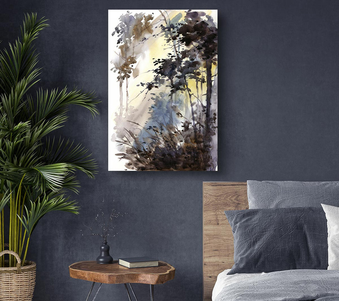  A Canvas Print of Chocolate Woodland Canvas Wall Art