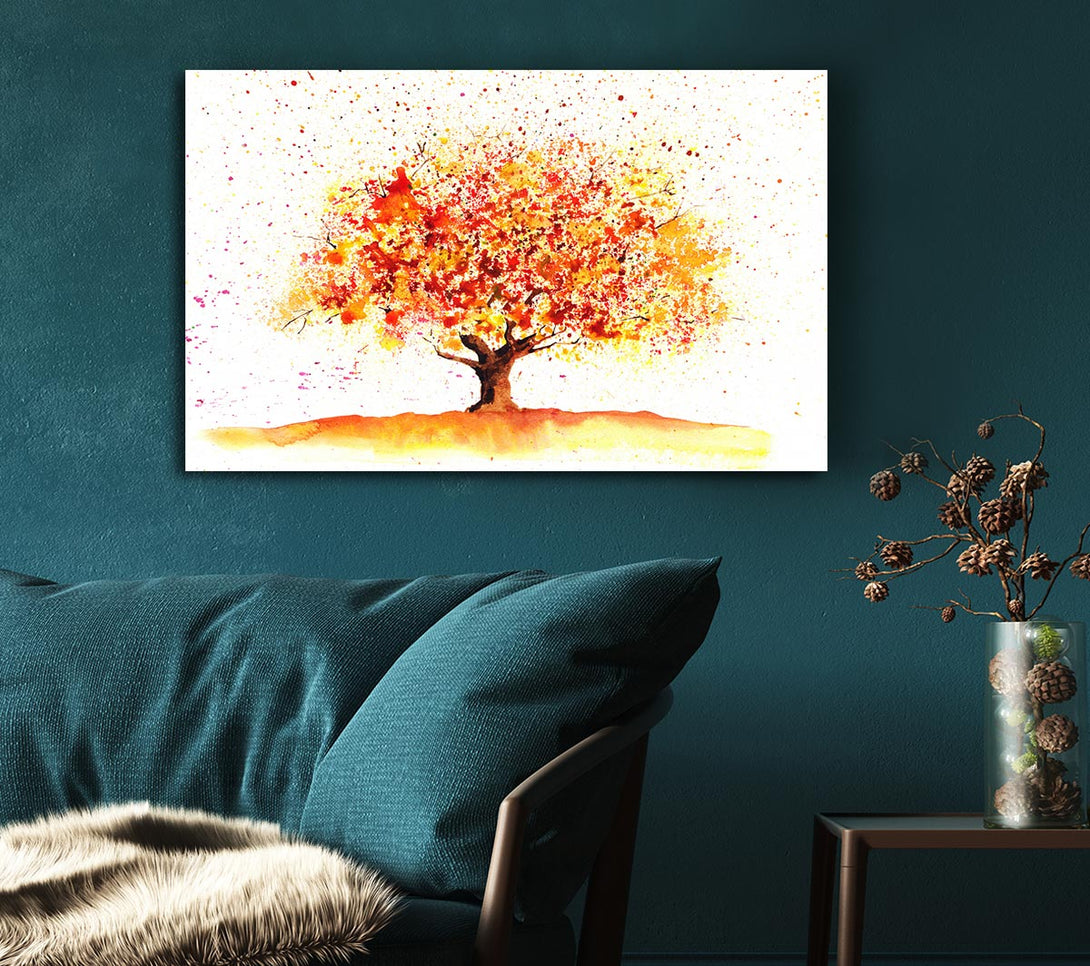  A Canvas Print of Stunning Autumn Tree Canvas Wall Art