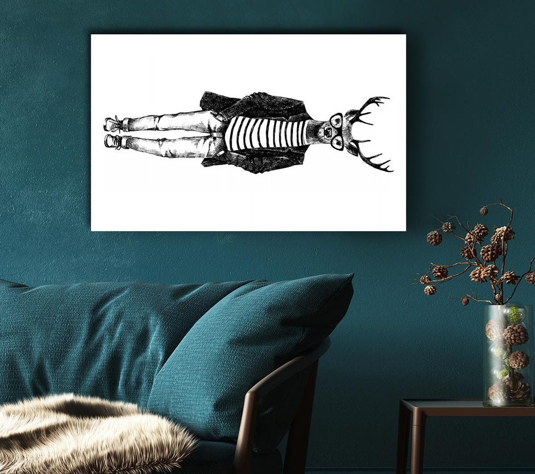  A Canvas Print of Steve The Stag Canvas Wall Art