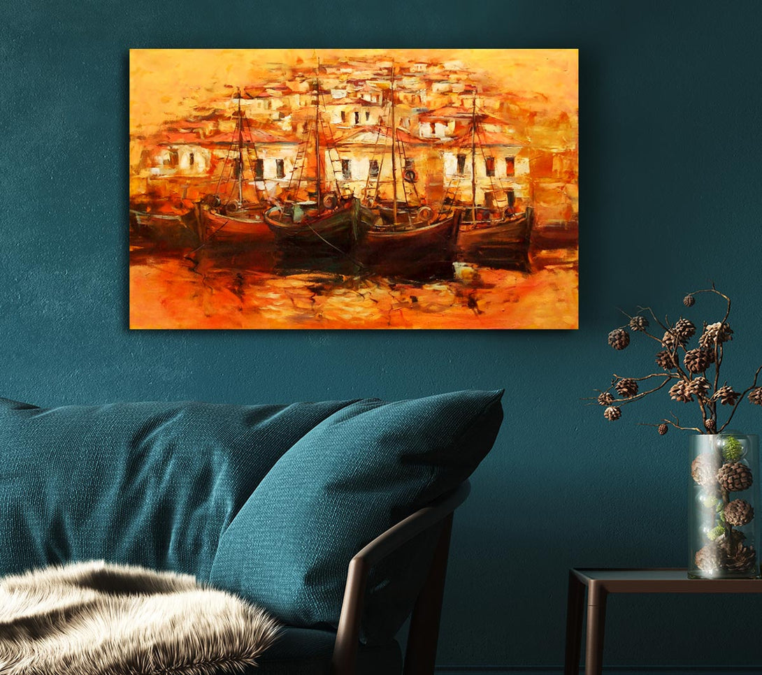  A Canvas Print of Venice Gondola 3 Canvas Print