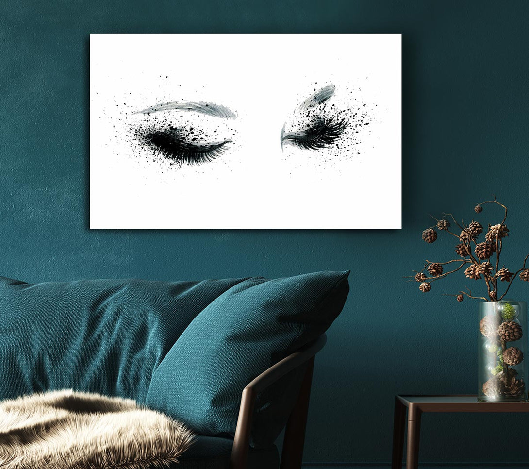  A Canvas Print of Eyes That Flutter Canvas Print