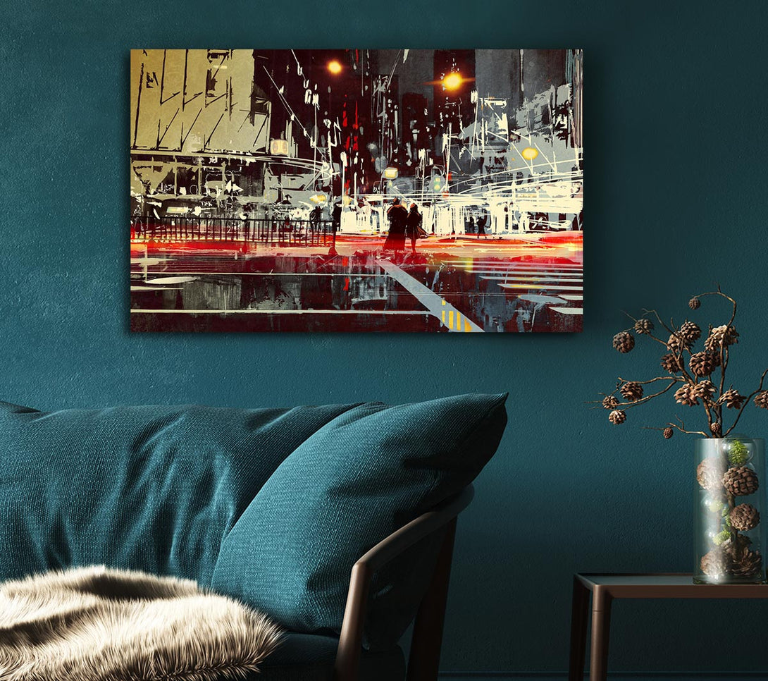  A Canvas Print of Energy Of The City Canvas Art