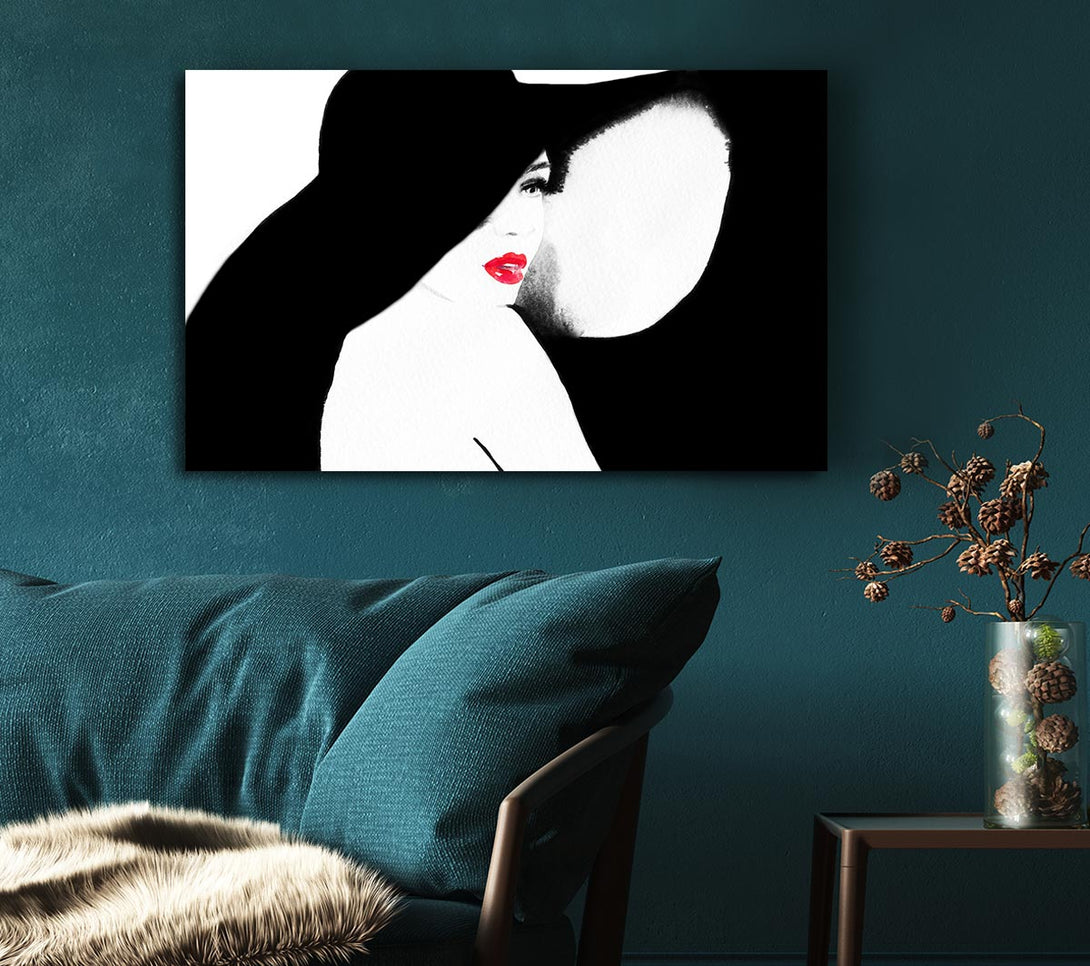  A Canvas Print of Mysterious Girl Canvas Art