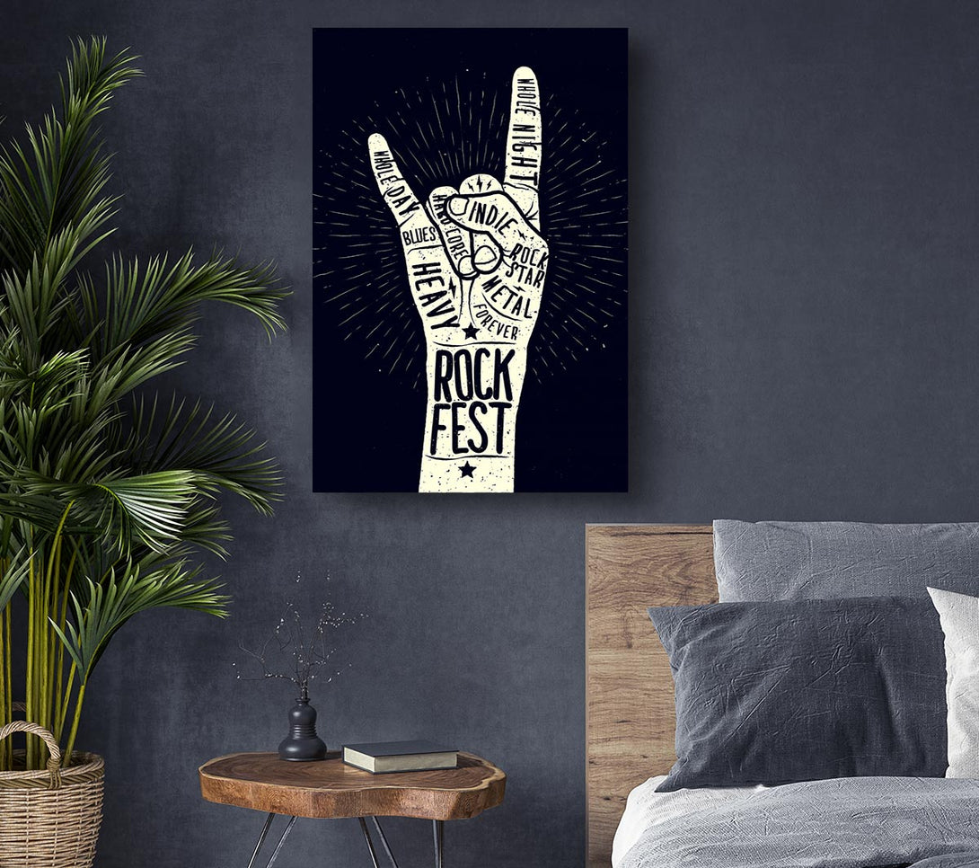  A Canvas Print of Rock Fest Canvas Wall Art