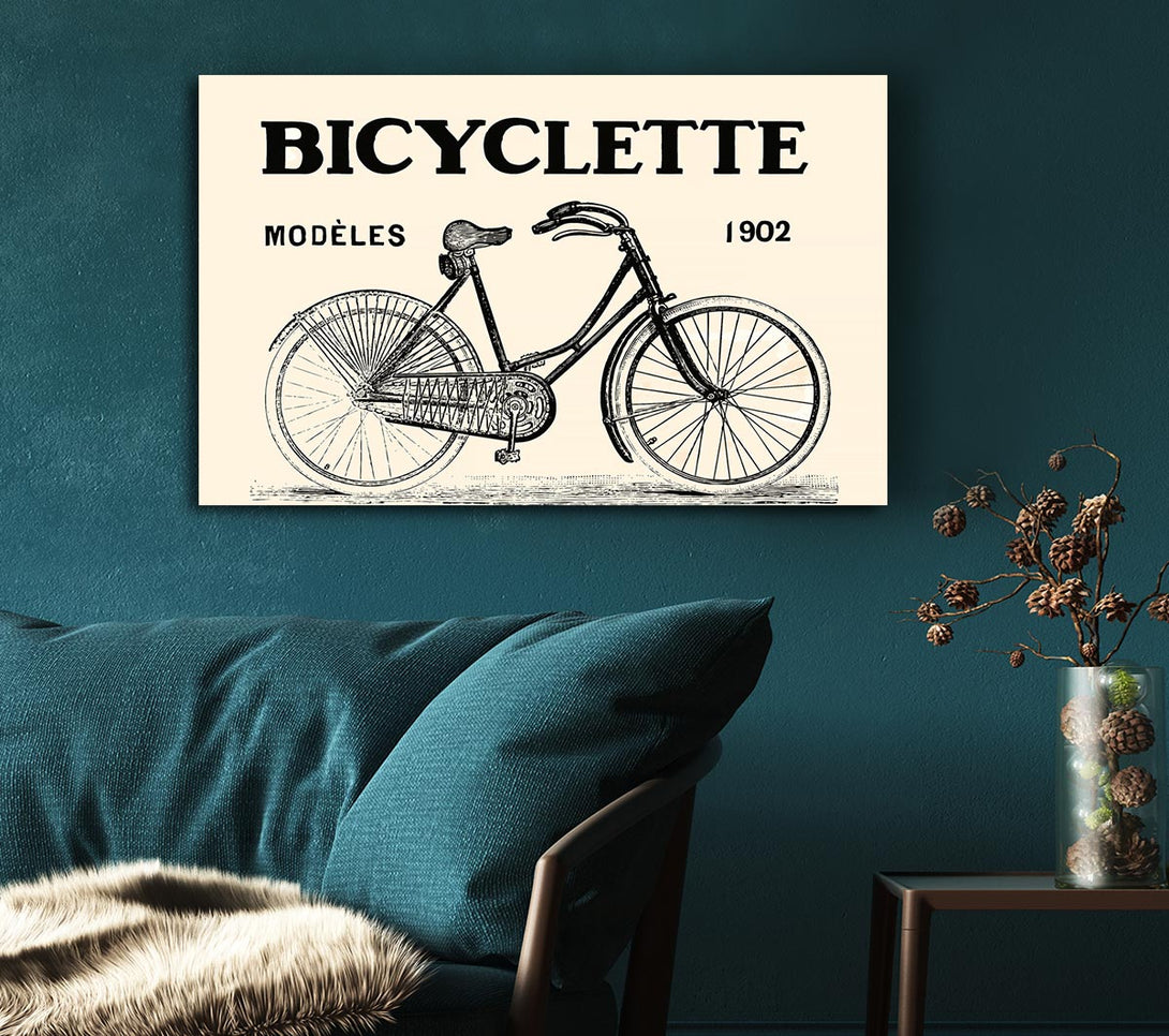  A Canvas Print of French Bicycle Canvas Print