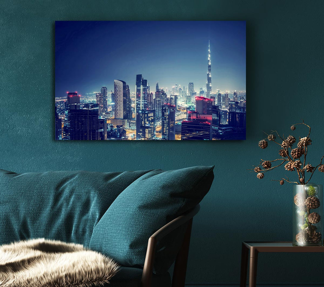  A Canvas Print of City Lights Canvas Art