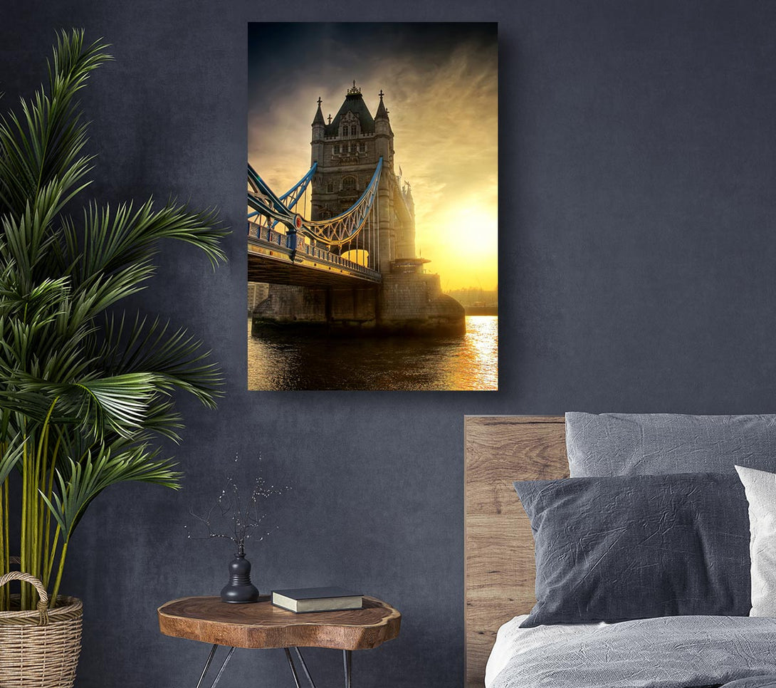  A Canvas Print of Stunning Tower Bridge Sunset Canvas Print