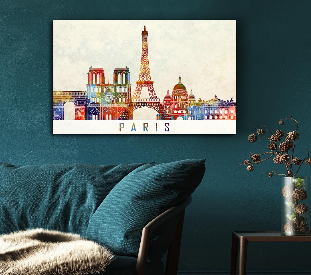  A Canvas Print of Eiffel Tower France 13 Canvas Print