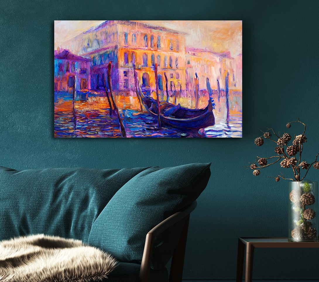  A Canvas Print of Lonesome Gondola Canvas Print