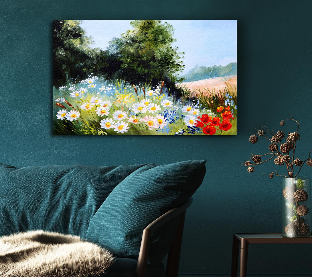  A Canvas Print of Daisy Days Canvas Wall Art
