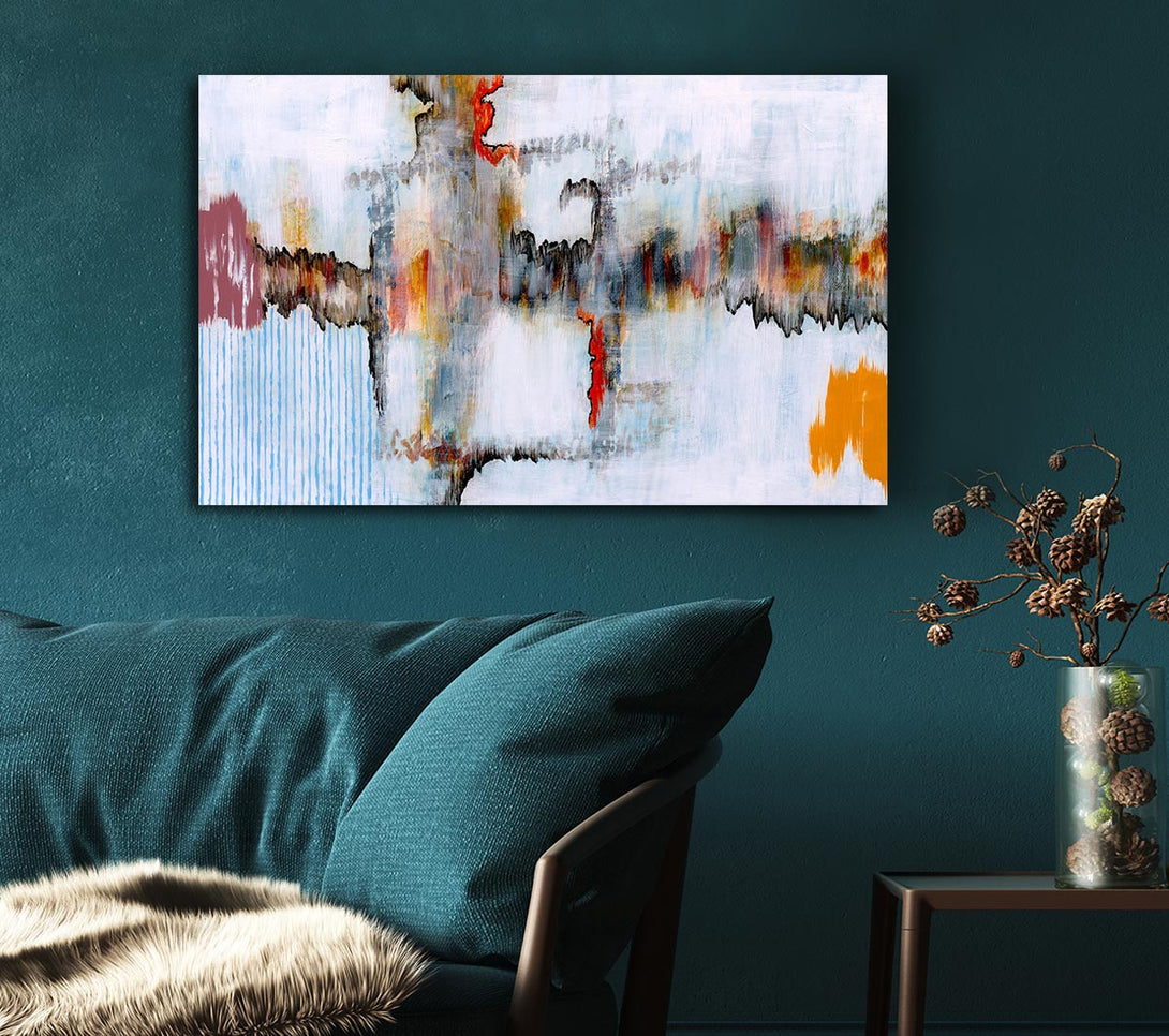  A Canvas Print of Village Sound Waves Canvas Art