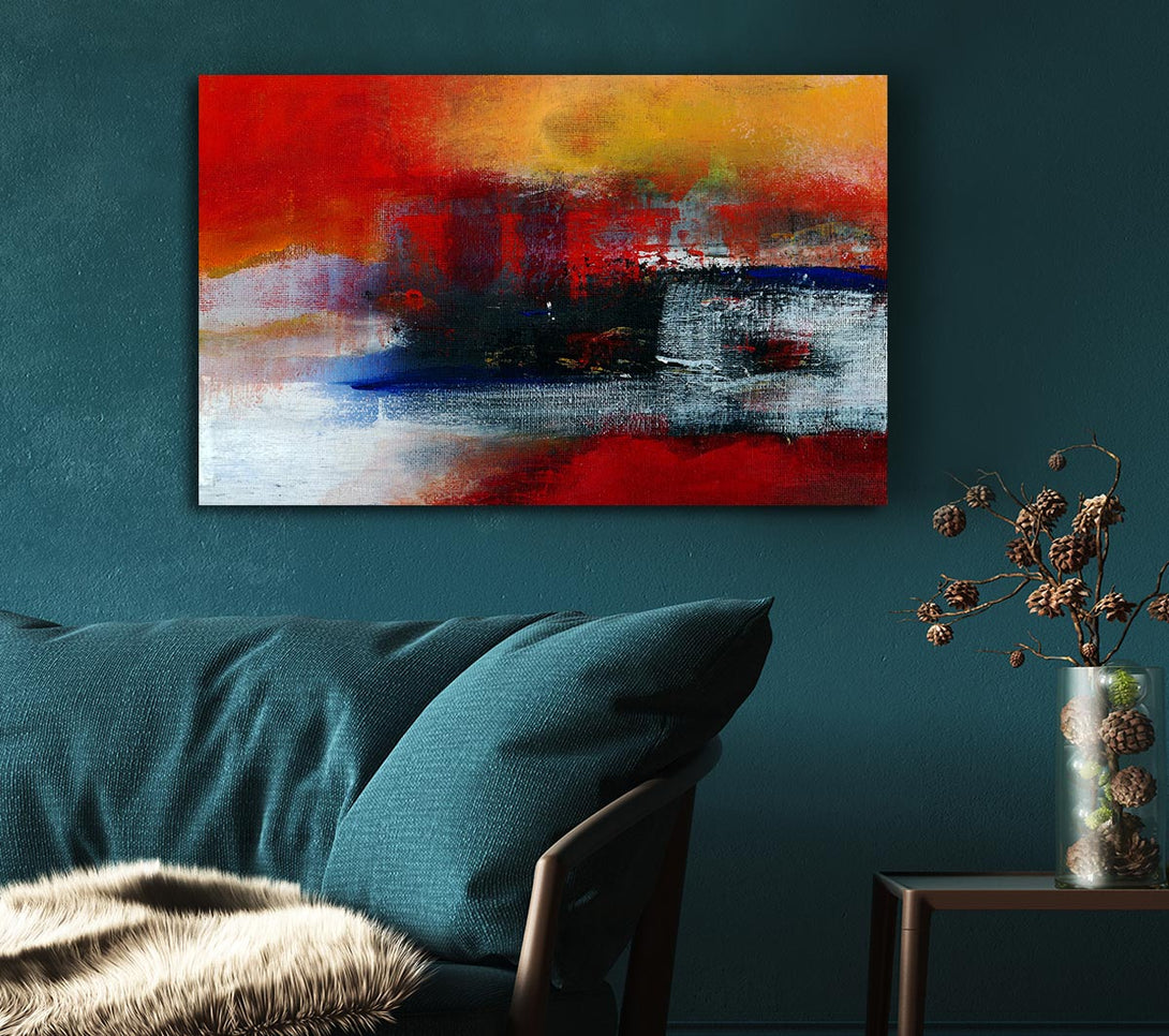  A Canvas Print of In The Middle Of The Lava River Canvas Wall Art
