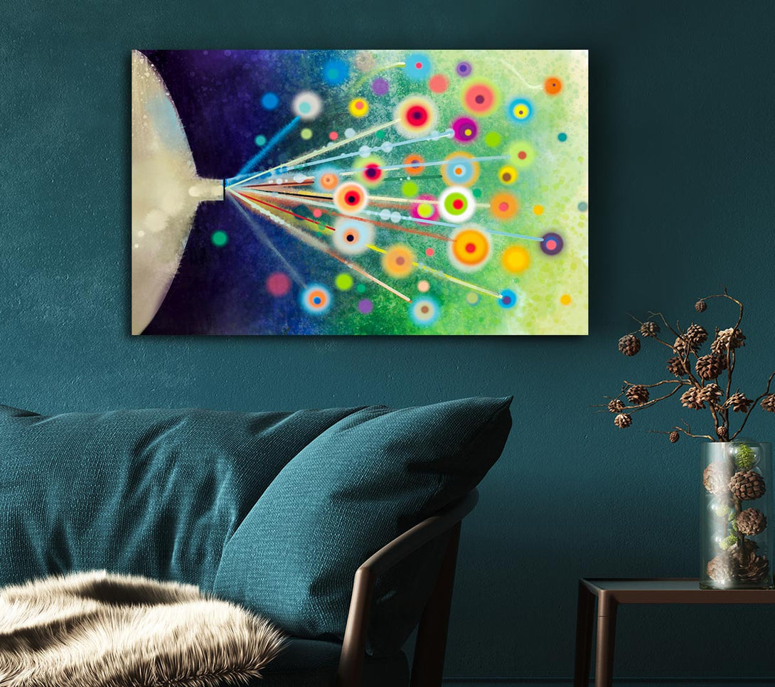  A Canvas Print of Energy Flowers Canvas Art