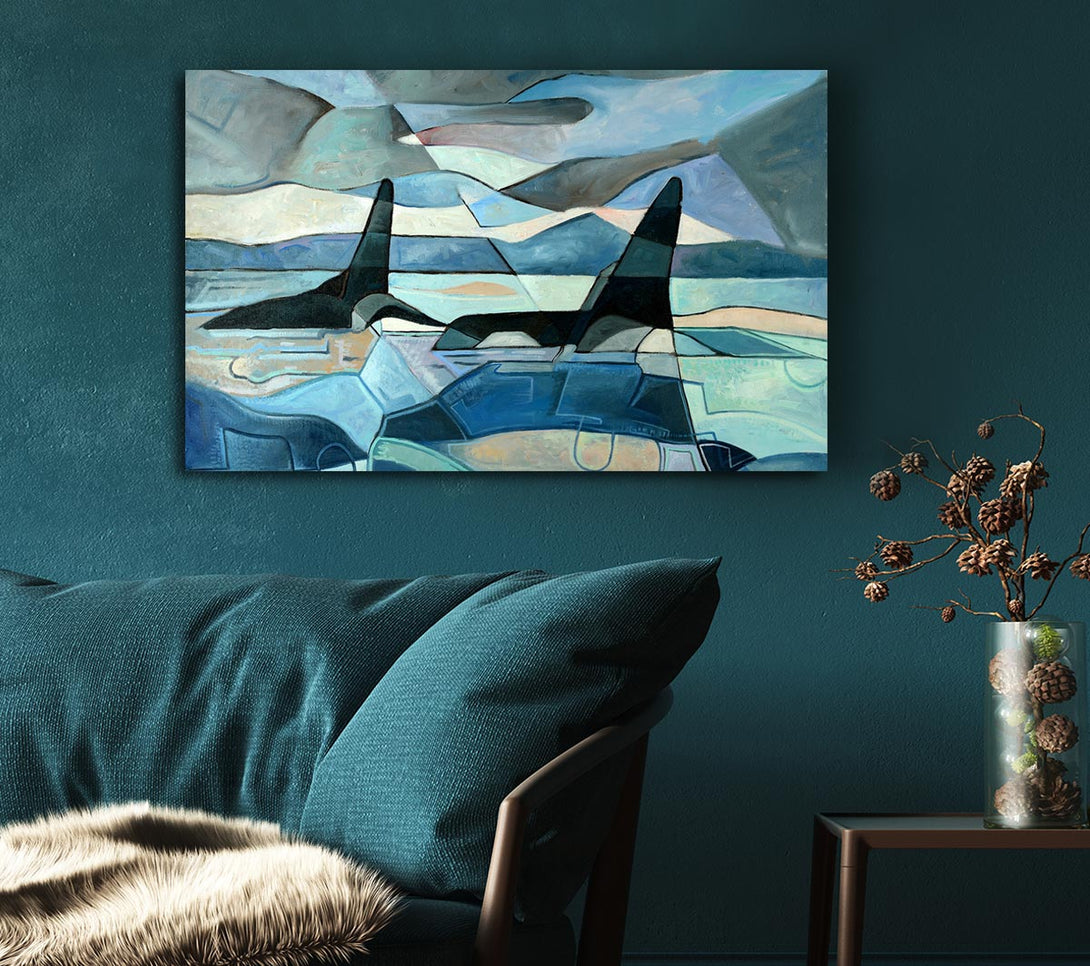  A Canvas Print of Whale Sail Canvas Print