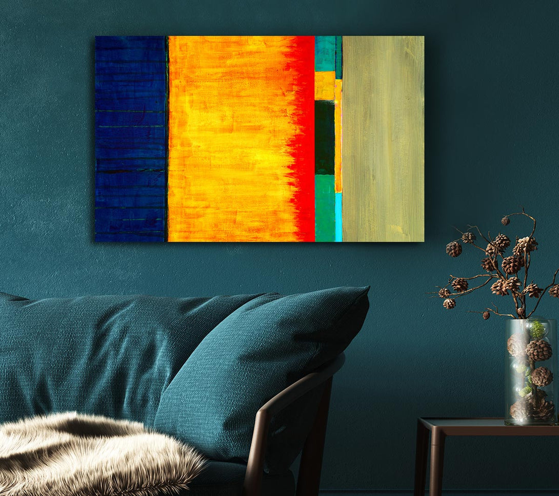  A Canvas Print of Fire Lines Canvas Print