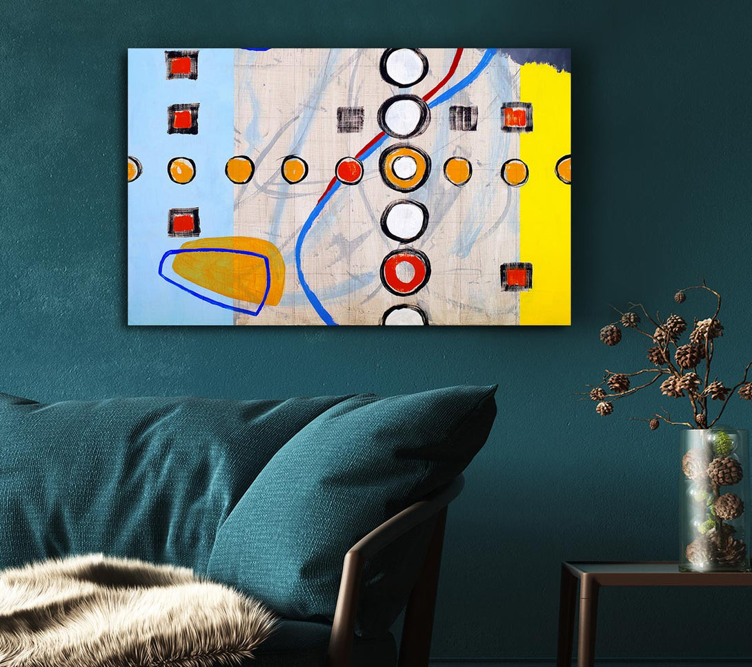  A Canvas Print of All Circles And Squares Canvas Wall Art