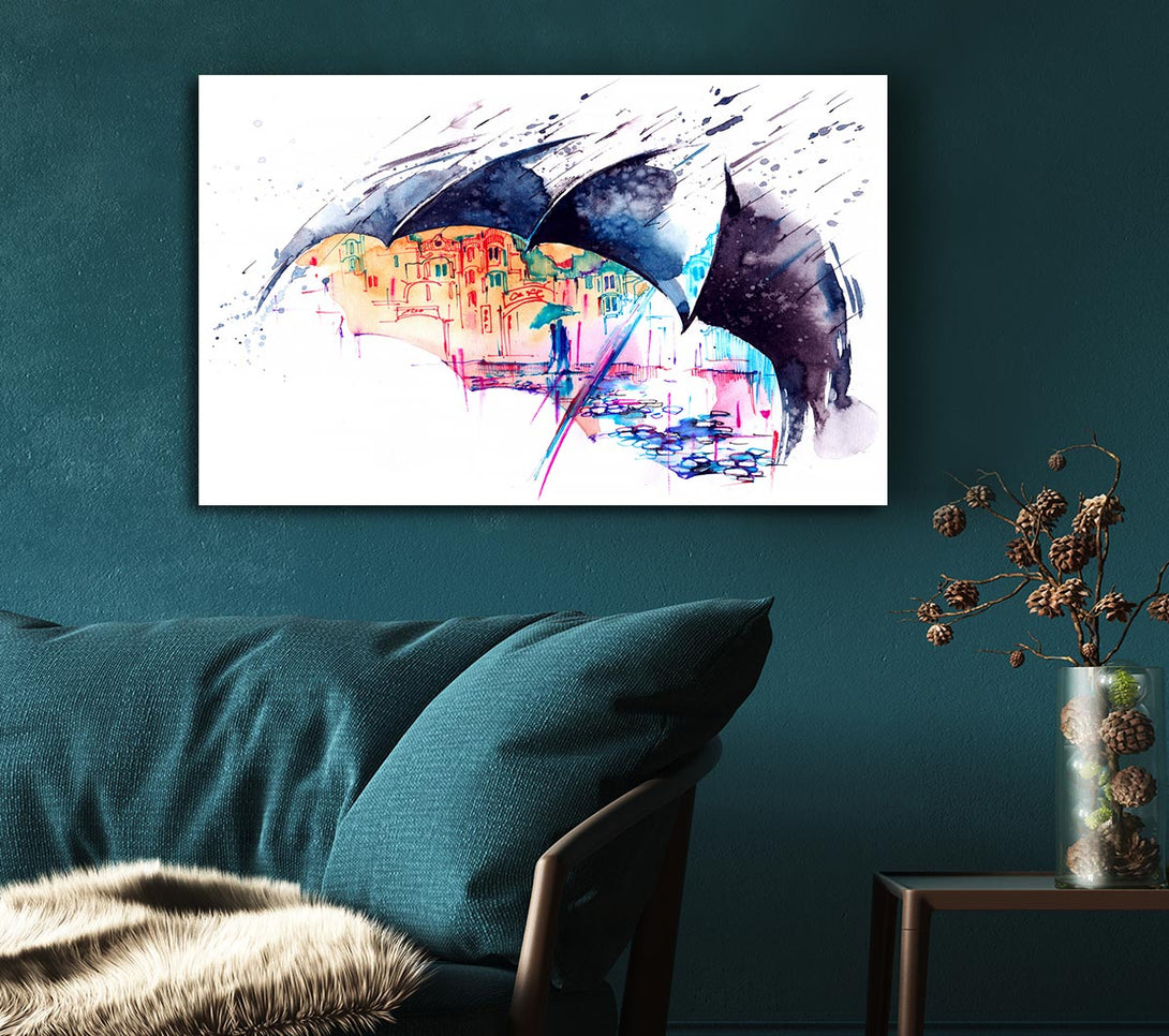  A Canvas Print of City Life Canvas Print