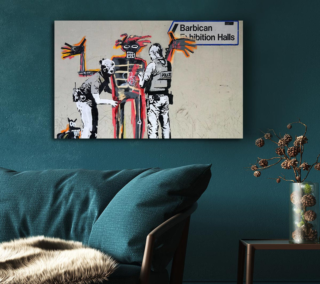  A Canvas Print of Banksy Barbican Exibition Canvas Wall Art