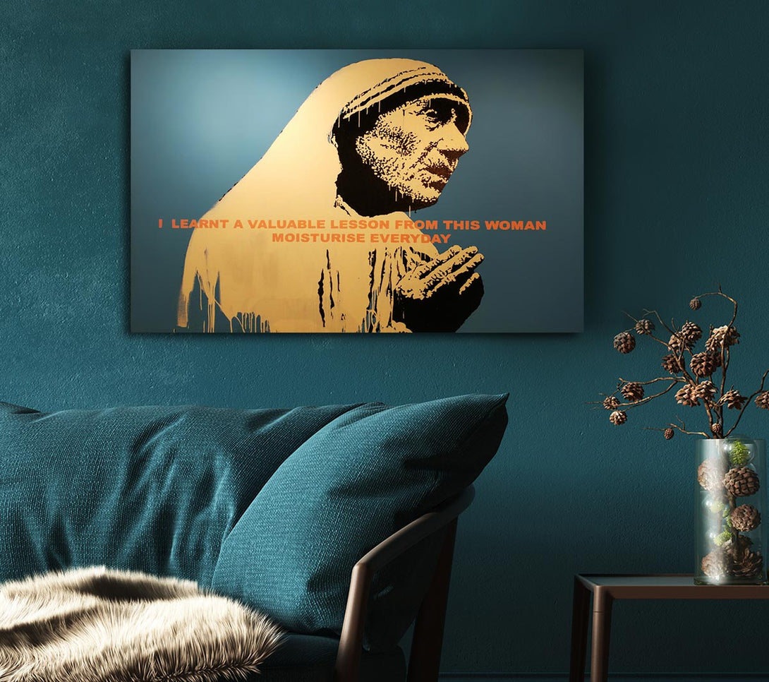  A Canvas Print of Banksy Curtain Paradise Canvas Print